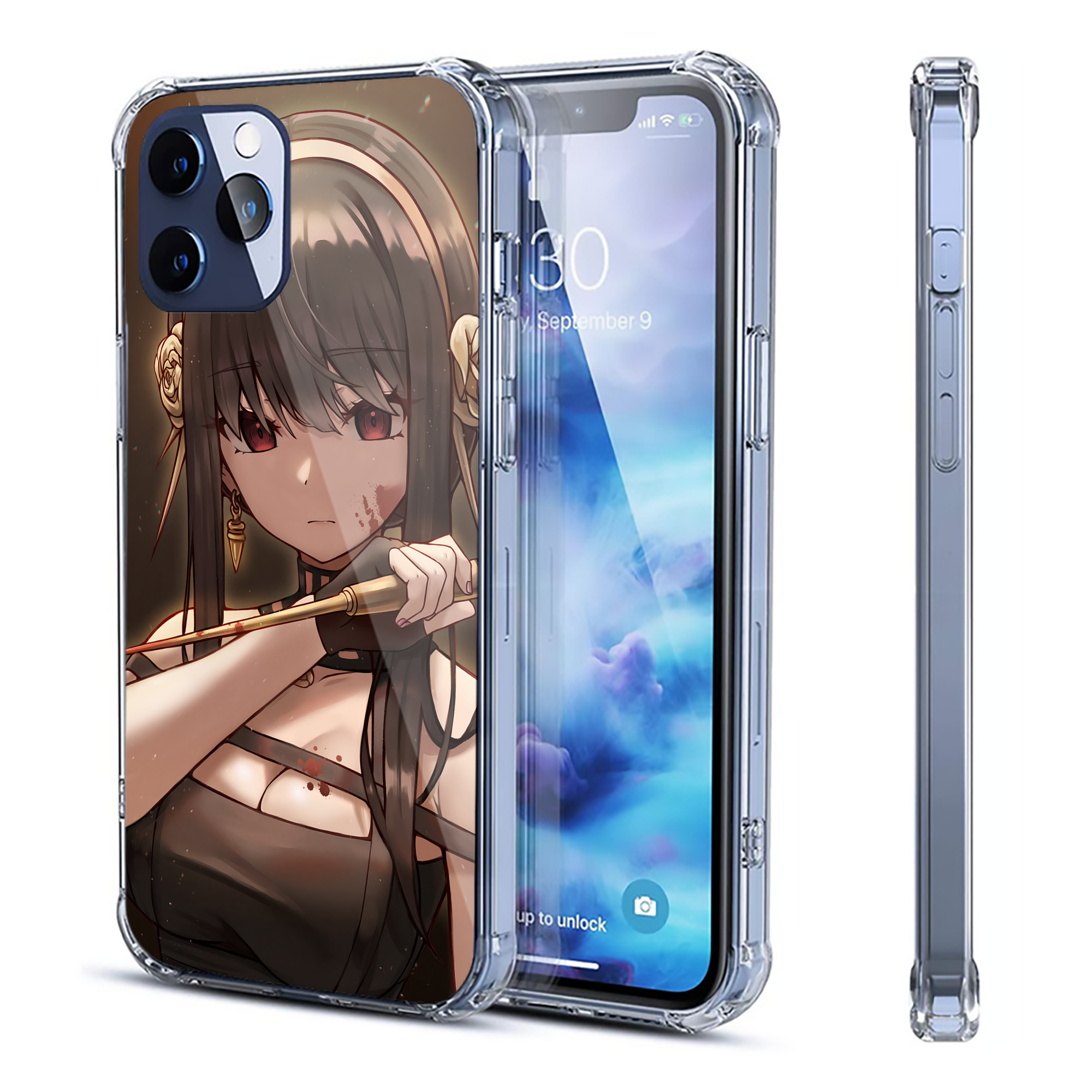 （画像用） SPY×FAMILY间谍家家酒 【iPhone 12シリーズ対応】透明スマホケース（クリアソフトケース）